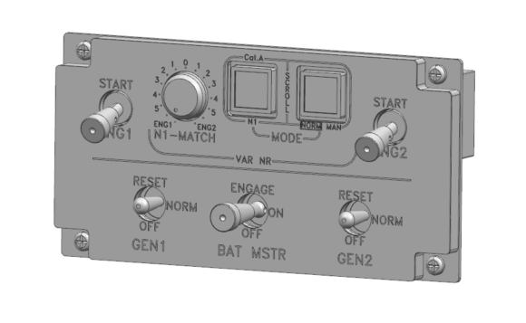 UH-72 Engine Control Panel