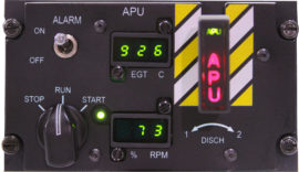 C-130J Simulated Overhead APU Panel